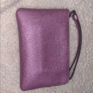Metallic Coach wallet
